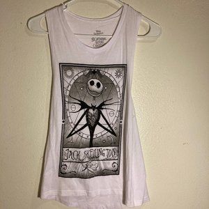 The Nightmare Before Christmas Jack Skellington Girls Muscle Top